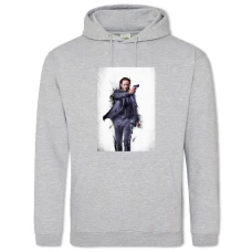 Hoodie with Print John Wick Main Hero - 2XL grey