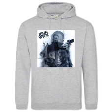 Hoodie with Print John Wick Collage Print - 2XL grey