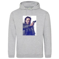 Hoodie with Print John Wick Cute Hero - 2XL grey