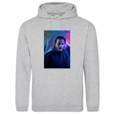 Hoodie with Print John Wick Art Version - 2XL grey