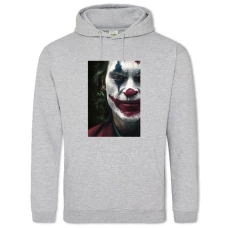 Hoodie with Print Joker Face Version - 2XL grey