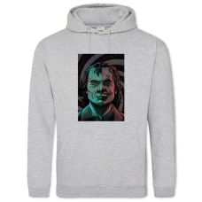 Hoodie with Print Joker Art Version - 2XL grey