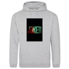 Hoodie with Print Joker Logo - 2XL grey