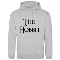 Hoodie with Print The Hobbit Black Logo - 2XL grey