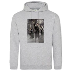 Hoodie with Print The Hobbit Heroes - 2XL grey