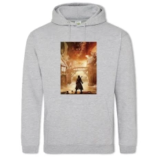 Hoodie with Print The Hobbit Dragon Edition - 2XL grey
