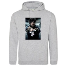 Hoodie with Print The Hobbit Bilbo Baggins Hero - 2XL grey