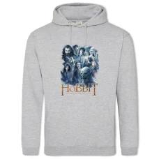 Hoodie with Print The Hobbit Theme - 2XL grey