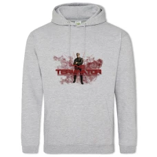 Hoodie with Print The Terminator Hero Logo - 2XL grey