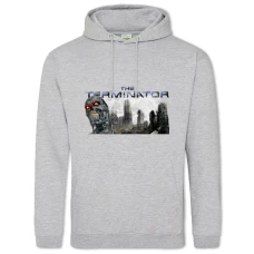 Hoodie with Print The Terminator Theme - 2XL grey