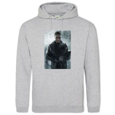 Hoodie with Print The Terminator Main Theme - 2XL grey