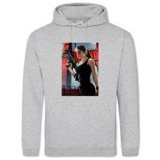 Hoodie with Print The Terminator Sarah Connor Print - 2XL grey