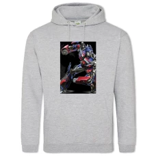 Hoodie with Print Transformers Optimus Prime Hero - 2XL grey