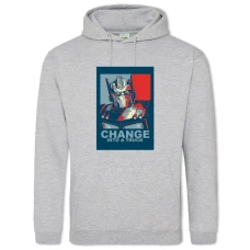 Hoodie with Print Transformers Change Into A Truck - 2XL grey