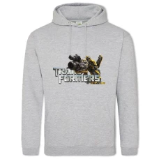 Hoodie with Print Transformers Bumblebee Logo - 2XL grey