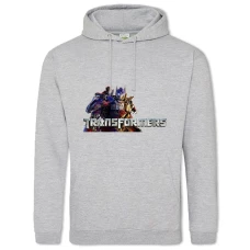 Hoodie with Print Transformers Logo Optimus Prime - 2XL grey