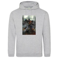 Hoodie with Print Transformers Hero Optimus Prime - 2XL grey