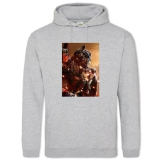 Hoodie with Print Transformers Robot - 2XL grey