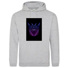 Hoodie with Print Transformers Neon Print - 2XL grey