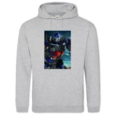 Hoodie with Print Transformers Optimus Prime Robot Hero - 2XL grey