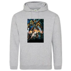 Hoodie with Print Transformers Characters - 2XL grey