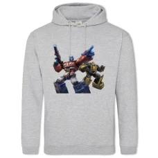 Hoodie with Print Transformers Robots - 2XL grey