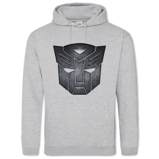 Hoodie with Print Transformers Metal Face - 2XL grey