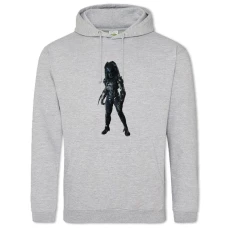 Hoodie with Print Alien The Predator - 2XL grey