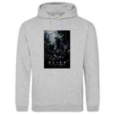 Hoodie with Print Alien Covenant - 2XL grey