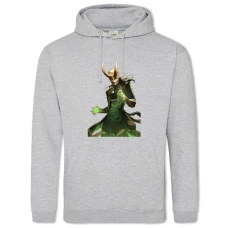 Hoodie with Print Marvel Loki - 2XL grey