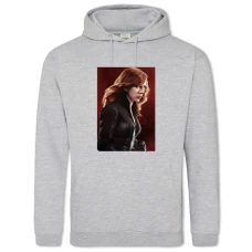 Hoodie with Print Marvel Black Widow Hero - 2XL grey
