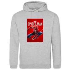 Hoodie with Print Marvel Spider Man - 2XL grey