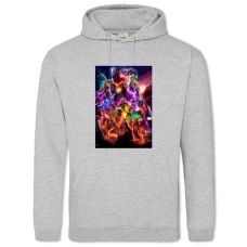 Hoodie with Print Marvel Avengers - 2XL grey