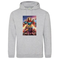 Hoodie with Print Marvel Heroes - 2XL grey