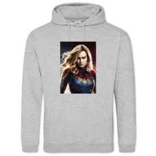 Hoodie with Print Marvel Captain Marvel Hero - 2XL grey
