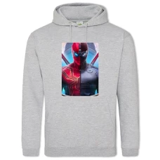 Hoodie with Print Marvel Spider Man Hero - 2XL grey