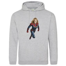 Hoodie with Print Marvel Captain Marvel Print - 2XL grey