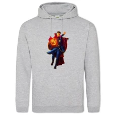 Hoodie with Print Marvel Doctor Strange Hero Print - 2XL grey