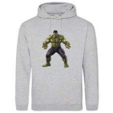 Hoodie with Print Marvel Hulk Hero - 2XL grey