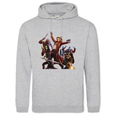 Hoodie with Print Marvel Characters - 2XL grey