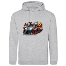 Hoodie with Print Marvel Main Characters - 2XL grey