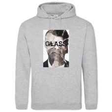 Hoodie with Print Glass Print - 2XL grey