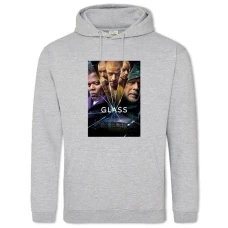 Hoodie with Print Glass Theme - 2XL grey