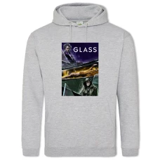 Hoodie with Print Glass Main Theme - 2XL grey