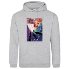 Hoodie with Print Glass Main Print - 2XL grey