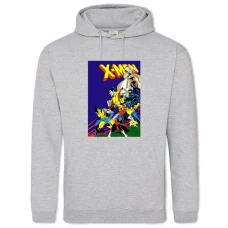 Hoodie with Print X-Men Cute Print - 2XL grey