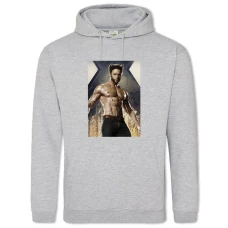 Hoodie with Print X-Men Wolverine - 2XL grey