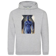 Hoodie with Print X-Men Mystique Hero - 2XL grey