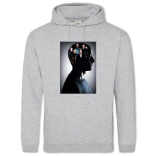 Hoodie with Print Split Main Hero - 2XL grey