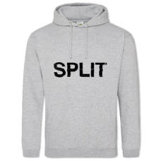 Hoodie with Print Split Logo - 2XL grey